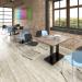 Verve multi-purpose chair with chrome 4 leg frame - black VRV504C-K