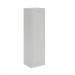 Steel clean and dirty locker with 1 shelf - grey with grey door WKCD181G