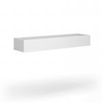 Wooden planter 1600mm wide to fit on side-by-side wooden lockers - white WPLD-WH