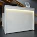 Welcome reception desk 1662mm wide - white with beech tops WRD16-B