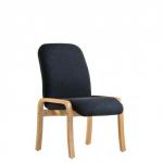 Yealm modular beech wooden frame chair with no arms 540mm wide - charcoal YEA50001-C