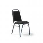 Yin classic back banqueting stacking chair - charcoal YIN100K-C