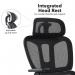 Zala mesh back operator chair with headrest and black mesh seat ZAL300T1-K