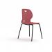 Zara - Multi-Purpose Chair Coral, 4 Legged Black Base ZAR100-CR-K
