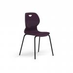 Zara - Multi-Purpose Chair Grape, 4 Legged Black Base ZAR100-GP-K