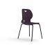 Zara - Multi-Purpose Chair Grape, 4 Legged Black Base ZAR100-GP-K