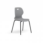 Zara - Multi-Purpose Chair Grey, 4 Legged Black Base ZAR100-GR-K