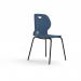 Zara - Multi-Purpose Chair Steel Blue, 4 Legged Black Base ZAR100-SB-K
