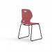 Zara - Multi-Purpose Chair Coral, Sled Black Base ZAR101-CR-K