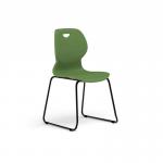 Zara - Multi-Purpose Chair Forest, Sled Black Base ZAR101-FR-K