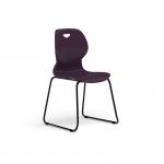 Zara - Multi-Purpose Chair Grape, Sled Black Base ZAR101-GP-K