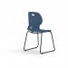 Zara - Multi-Purpose Chair Steel Blue, Sled Black Base ZAR101-SB-K