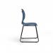 Zara - Multi-Purpose Chair Steel Blue, Sled Black Base ZAR101-SB-K