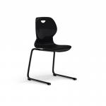 Zara - Multi-Purpose Chair Anthracite, Reverse Cantilever Black Base ZAR102-AR-K