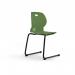 Zara - Multi-Purpose Chair Forest, Reverse Cantilever Black Base ZAR102-FR-K