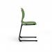 Zara - Multi-Purpose Chair Forest, Reverse Cantilever Black Base ZAR102-FR-K