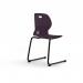 Zara - Multi-Purpose Chair Grape, Reverse Cantilever Black Base ZAR102-GP-K