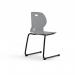 Zara - Multi-Purpose Chair Grey, Reverse Cantilever Black Base ZAR102-GR-K