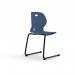 Zara - Multi-Purpose Chair Steel Blue, Reverse Cantilever Black Base ZAR102-SB-K