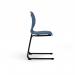 Zara - Multi-Purpose Chair Steel Blue, Reverse Cantilever Black Base ZAR102-SB-K