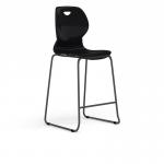 Zara - Multi-Purpose Chair Anthracite, Stool Sled Black Base ZAR103-AR-K