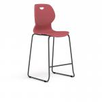 Zara - Multi-Purpose Chair Coral, Stool Sled Black Base ZAR103-CR-K