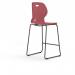 Zara - Multi-Purpose Chair Coral, Stool Sled Black Base ZAR103-CR-K
