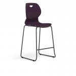 Zara - Multi-Purpose Chair Grape, Stool Sled Black Base ZAR103-GP-K