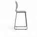 Zara - Multi-Purpose Chair Grey, Stool Sled Black Base ZAR103-GR-K