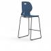 Zara - Multi-Purpose Chair Steel Blue, Stool Sled Black Base ZAR103-SB-K