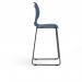 Zara - Multi-Purpose Chair Steel Blue, Stool Sled Black Base ZAR103-SB-K