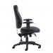 Zeus medium back 24hr task chair - black faux leather ZEU200K2