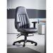 Zeus medium back 24hr task chair - black faux leather ZEU200K2