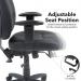 Zeus high back 24hr task chair - black faux leather ZEU300K2