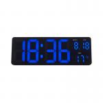 Zeneth digital LED multifunctional wall or table clock - Black ZEWC