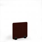 Zigzag Acoustic Floor Standing Black Metal Base Legs 1200w 1200h - Maroon ZFSC1200-K-MF-MA