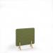 Zigzag Acoustic Floor Standing Screen Wooden Legs 1200w 1200h - Reed Green ZFSC1200-WF-RG