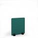 Zigzag Acoustic Floor Standing Black Metal Base Legs 1200w 1400h - Peacock Blue ZFSC1400-K-MF-PB