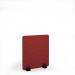 Zigzag Acoustic Floor Standing Black Metal Base Legs 1200w 1400h - Pure Red ZFSC1400-K-MF-PR