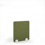 Zigzag Acoustic Floor Standing White Metal Base Legs 1200w 1400h - Reed Green ZFSC1400-WH-MF-RG