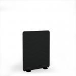 Zigzag Acoustic Floor Standing Black Metal Base Legs 1200w 1600h - Black ZFSC1600-K-MF-BK