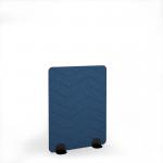 Zigzag Acoustic Floor Standing Black Metal Base Legs 1200w 1600h - Blue ZFSC1600-K-MF-BL