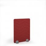 Zigzag Acoustic Floor Standing Silver Metal Base Legs 1200w 1600h - Pure Red ZFSC1600-S-MF-PR