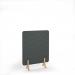 Zigzag Acoustic Floor Standing Screen Wooden Legs 1200w 1600h - Moonlight Grey ZFSC1600-WF-MG