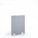 Zigzag Acoustic Floor Standing White Metal Base Legs 1200w 1600h - Light Grey ZFSC1600-WH-MF-LG