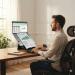 Etra Premium Ergonomic Laptop Stand with Pivotable Document Holder Black ST10711E-B DMR55917
