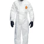 Dupont Tyche 4000S CHZ5 Hooded Coverall White S DPT01239
