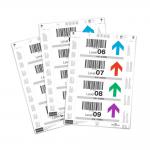 Durable Printable Insert Sheets for Ticket Holders - 80 Labels - 150 x 67 mm 100302