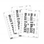 Durable Printable Ticket Insert Sheets for Pallet Feet - 80 Pack - 140/90 x 65mm 101002