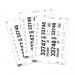 Durable Printable Ticket Insert Sheets for Pallet Feet - 80 Pack - 140/90 x 65mm 